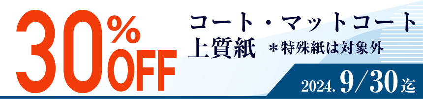 二つ折りパンフレット印刷30％OFFキャンペーン2